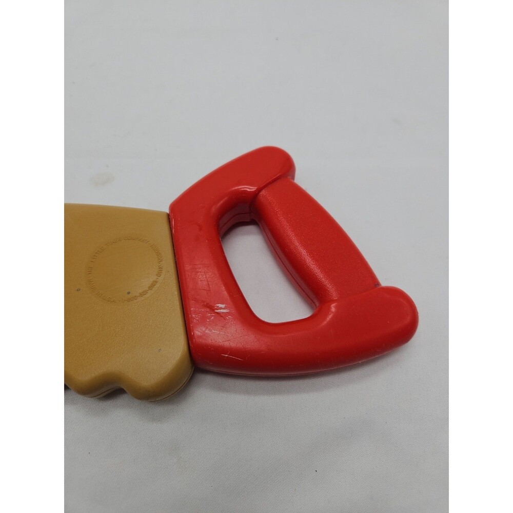 Vintage 90’s Little Tikes Handsaw Workbench Tool Box Rattle 8.5” Red Handle - Picture 6 of 12